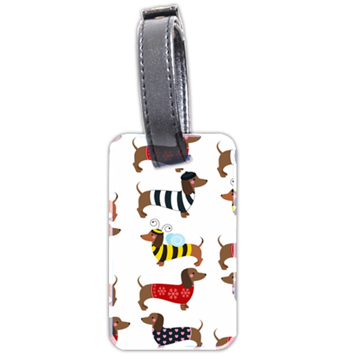 Cute Dog Pattern Luggage Tag (two sides)