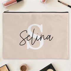 Beige Color Initial Cosmetic Bag (xxxl)