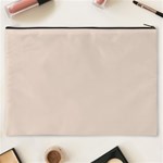 Beige Color Initial Cosmetic Bag (XXXL) Back