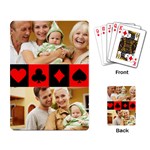 Photo Collage Poker Sign Seamless Pattern Playing Cards Single Design (Rectangle) Back