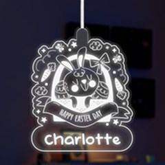 Custom Happy Easter Day Name Any Text Led Acrylic Ornament