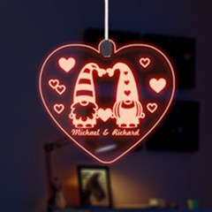 Cute Gnomes Led Acrylic Ornament