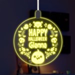 Personalized Happy Halloween Name Any Text LED Acrylic Ornament LED Acrylic Ornament Front