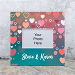Personalized Love Heart Name Box Photo Frame White Box Photo Frame 4  x 6  Front