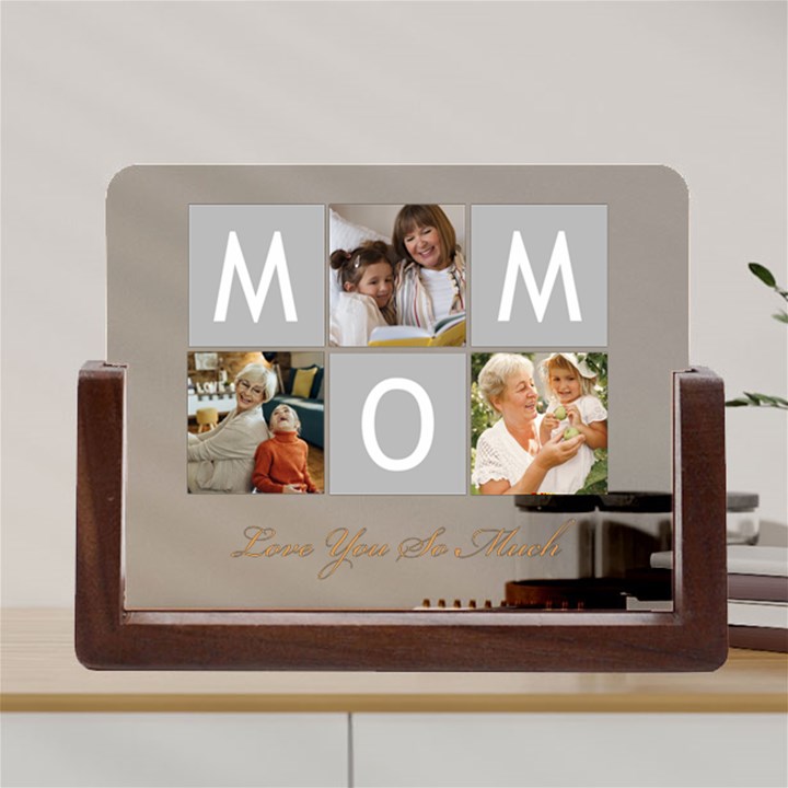 Personalized Mom Love You So Much Photo Acrylic UV Print 8  Tabletop Frame Acrylic UV Print 8  Tabletop Frame (U-Shape)