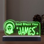 Personalized Name God Bless You LED Acrylic Message Display Front