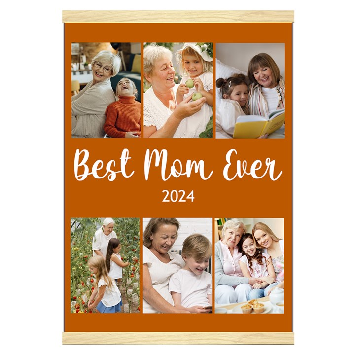 Personalized 6 Photos Best Ever Hanging Canvas Print Hanging Canvas Prints 16  x 22 