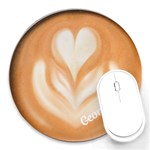 Personalized Coffee Name Round Mousepad Round Mousepad Front