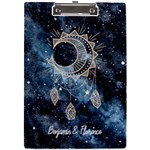 Personalized Starry Name A4 Acrylic Clipboard A4 Acrylic Clipboard Front
