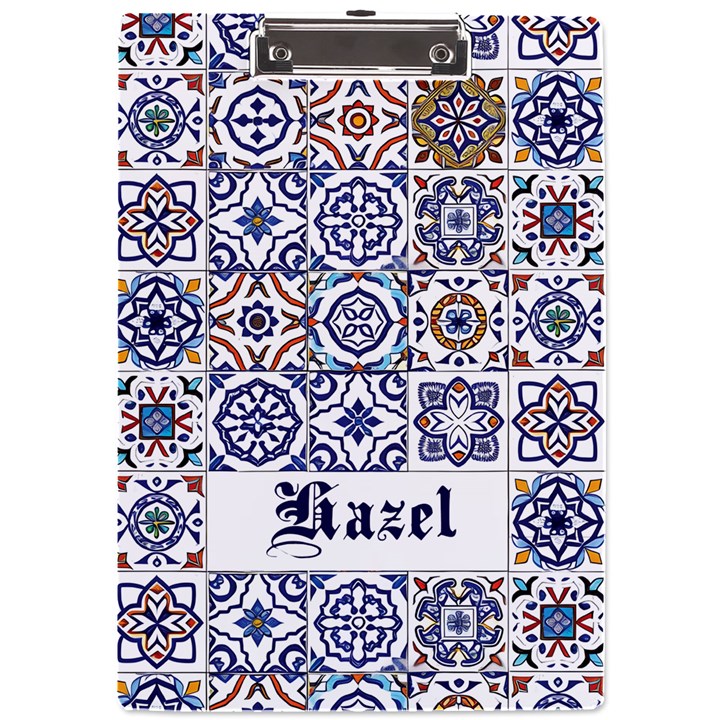 Tiles Name Acrylic Clipboard A4 Acrylic Clipboard
