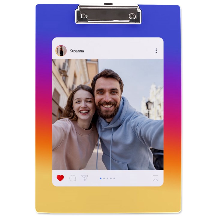 Personalized Instagram Photo Name A4 Acrylic Clipboard A4 Acrylic Clipboard
