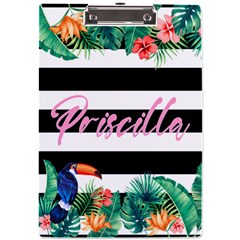 Tropical Name Acrylic Clipboard A4 Acrylic Clipboard