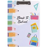 Personalized Back To School Name A4 Acrylic Clipboard A4 Acrylic Clipboard Front