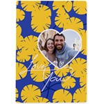Personalized Yellow Flower Photo Name A4 Acrylic Clipboard A4 Acrylic Clipboard Back