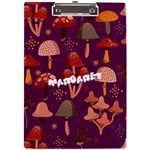 Mushroom A4 Acrylic Clipboard Front