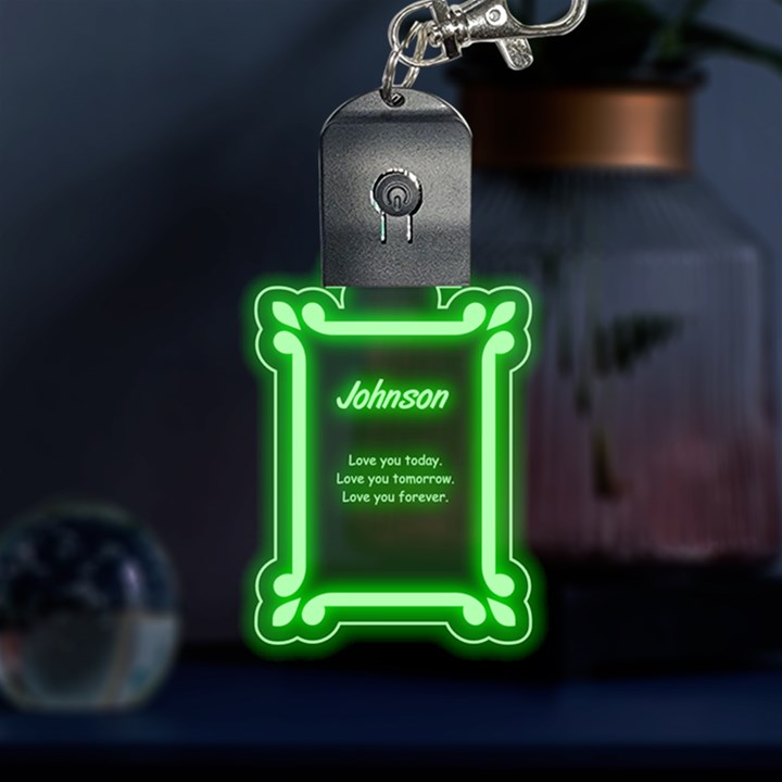 Flower Frame LED Key Chain