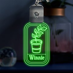 Personalized Name Plant Led Key Chain