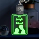 Personalized Couple love Name LED Key Chain Front