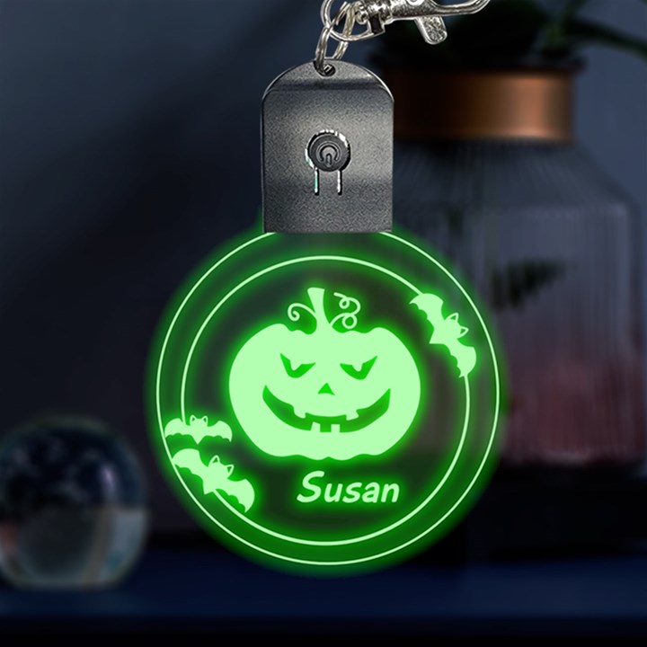 Personalized Name Halloween Multicolor LED Acrylic Ornament