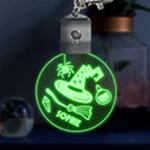 Personalized Name Halloween Multicolor LED Acrylic Ornament Front