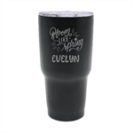 Personalized Name Any Text Good Vibes 30oz Thermal Travel Tumbler 30oz Thermal Travel Tumbler Front