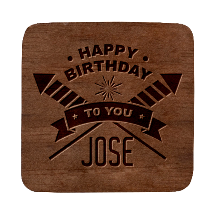 Personalized Happy Birthday Name Guitar Picks Set Square Wood Guitar Pick Holder Case And Picks Set