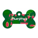 Watermelon Graphic Pattern Dog Tag Bone (One Side) Front