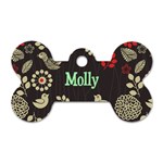 Graphic Pattern Dog Tag Bone (One Side) Front