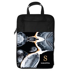 Personalized Initial Name Any Text Marble Foldable Shoe Storage Bag Foldable Shoe Storage Bag
