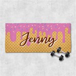 Custom icecream Name Any Text 29 X13  Super Absorbent Gym Sports Towel Front